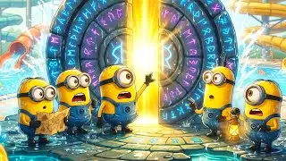 Minions Enter a Mysterious Portal: Adventure Begins! | Minions Animation 🔑🌌