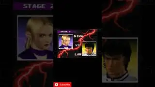 Tekken 3 | Nina vs Law | Nina Williams | Forest Law | #shorts
