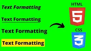 HTML Text Formatting Tags  | HTML and CSS for Beginners| HTML Coding | Enjoy coding with Hridya