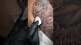 SLEEVE TATTOO WHOLE PROCESS 🤪. #tattoo #art #zeus #artcommissions