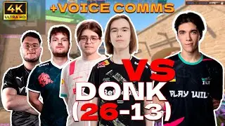 donk (26-13) rt:1.92 w/Magnojez/redcs/k1to VS Kvem +VOICE COMMS l (mirage) l #cs2 #pov