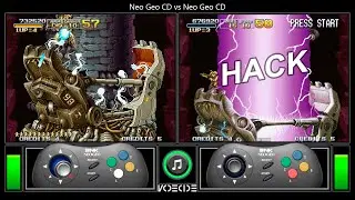 [Hack] Metal Slug 2 (Neo Geo CD vs Neo Geo CD) Gameplay Comparison