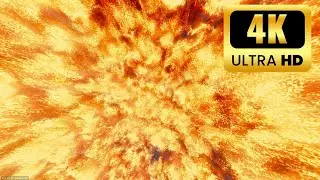 Ember Veil | Fire & Smoke Yellow Abstract Background
