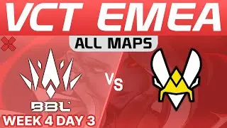 BBL vs VIT Highlights ALL MAPS | VCT EMEA 2023 W4D3 | BBL Esports vs Team Vitality | VALORANT