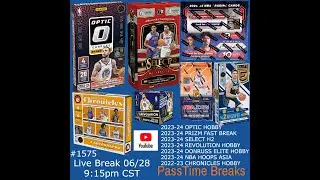 06/28 - 2023-24 PRIZM SELECT OPTIC - 7 Box Hobby Mix #1575 LIVE BREAK