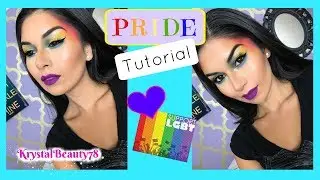 PRIDE Inspired Rainbow Makeup Tutorial I KrystalBeauty78