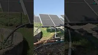 Shakti solar pump installation 7.5 HP 6 structure 2 panel system ⚡🙌🌎 #shakti #shorts #automobile