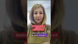 Invata sa iti gestionezi anxietatea .Webinar gratuit 8 aug ora 19