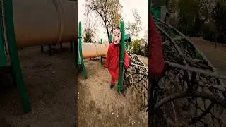 Parkour vs money heist rooftop playground most popular video😨😱😨?? #remix #funny #fun #foryou #fb