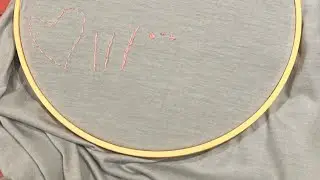 Learning embroidery on clothes. Day 1