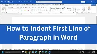 Как сделать отступ первой строки абзаца в Word