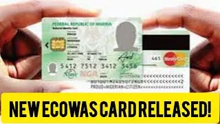 BREAKING NEW: ‼️ FG, ECOWAS LAUNCH NATL BIOMETRIC IDENTITY  CARD 