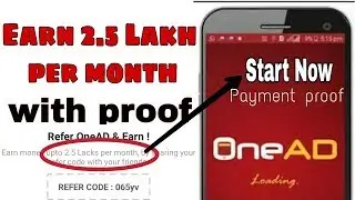 ONEAD APP EARN UPTO 2.5 LAKH PER MONTH