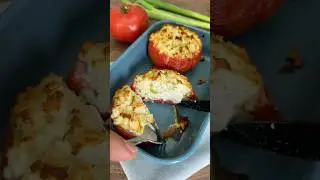 Tomato with cottage cheese🍅#lowcarb #loseweight #health #healthy #recipe #recipe #tomato #food #d...