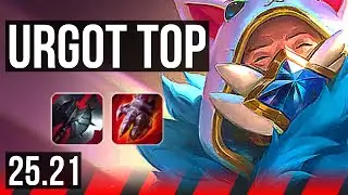 URGOT vs SETT (TOP) | Rank 2 Urgot, 8/1/4, Godlike | NA Grandmaster | 25.21
