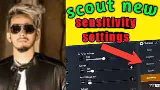 Scout new settings pubg pro sensitivity settings mobile pubg ||pubg best sensitivity