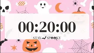 20 Minute Spooky Countdown | Haunted Halloween Timer for Focus or Study 🎃
