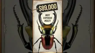Жук-олень за миллион долларов: самое дорогое насекомое в мире!🤑💸 #шорты