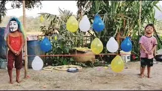 Play Outdoor fun | Happy Kids | Balloon familly | learn colour for kids @balloonfamily01 day 36