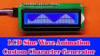 LCD Sine Wave animation 3 || lcd custom character for arduino || 16x2 LCD 8 bit Mario animation