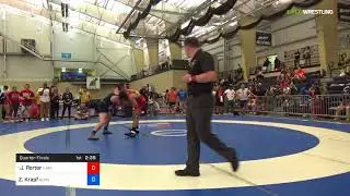2018 UWW Cadet And U23 Nationals/U23 Greco-Roman 77 Quarter-Finals - Jesse Porter (NYAC) Vs. Zach