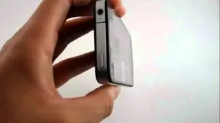 iPhone 4 Black Transparent Custom Housing Back Cover
