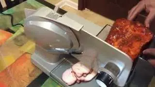 Chef's Choice 615 Food Slicer, BBQ Smoked Pork Loin