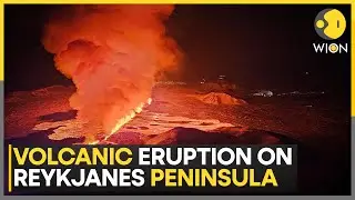 Iceland Volcano Erupts for 12th Time Since 2021, Spews Glowing Hot Lava | WION