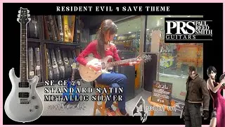 Resident Evil 4 Save Theme Guitar Cover PRS SE CE 24 Standard Satin Metallic Silver Electric Guitar
