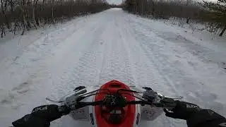 2026 Yamaha Raptor 700 70th Anniversary Alberta Maxxis 4 snow break in run double track