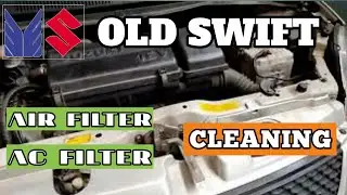 How To Clean Air Filter and AC Filter Old Model Swift // malayalam