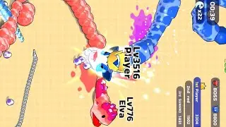 🐍Snake clash boos fight win 🥵🔥  😈#snakeio #gaming #gamer #shots video