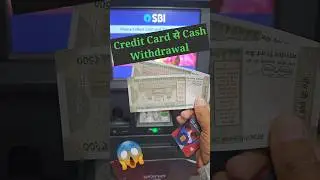 CASH Withdraw from Credit Card 😱🤑 #Shorts #viral
