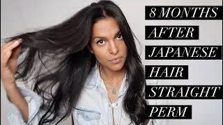 Natural Hair RELAXER Curly Hair to Sleek JAPANESE HAIR STRAIGHTENING | Miami Vlog // MARIA TERESA