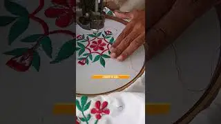 🌸 Easy Hand Embroidery | Gorgeous Design You Must Try #shorts #stitch #ytshorts