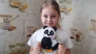 Уроки шитья.Ксю шьет игрушку из фетра.#Учимся шить.