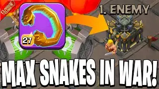 Maxing My Snake Bracelet to Attack in CWL! (Clash of Clans)