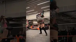 Paloma Star takes down Jean Paul Miserable at the Sheriff Slamboree
