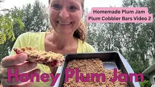 Fresh Honey Plum Jam | Using inside my Plum Cobbler Bars (Video 2)
