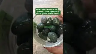 ASMR SOUND #crystals #mossagate #agate #asmr #satisfying #crystals #asmr #shorts #everyone ##norway