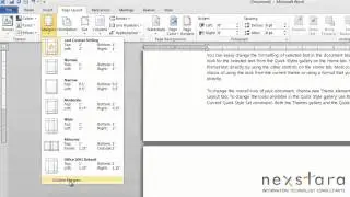 Microsoft Word 2010 - User Guide - Lesson Sixteen - Margins