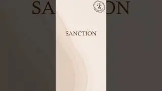 Meaning of the term Sanction | Adv. Melisa Rodrigues