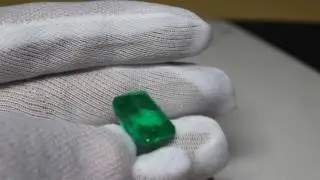 19.00 ct Fine Natural Emerald Square Octagon Zambia UNTreated LooseGem Stone