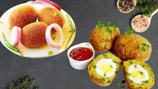 Potato Masala Egg Chops recipe by OMT | Street food | Iftar Special recipe | Ramadan special