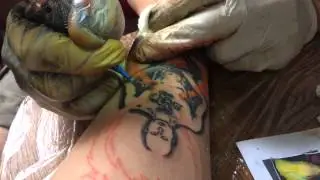 TATTOO SPACE SLEEVE SESSION 1! MASTER @DEATHMACHINE14