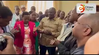 Hugs smiles and tears President Elect William Ruto reacts after Supreme Court upholds election