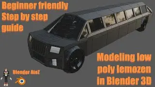 How to model a low poly lemozen in blender 3D | Step by step guide | Beginner friendly