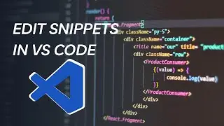 How to Edit Snippet in VS Code | Boost Your Productivity