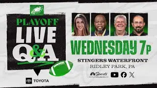 Eagles Playoff Live Q&A: Wild Card Round vs. Packers | Wed 1/8 at 7pm