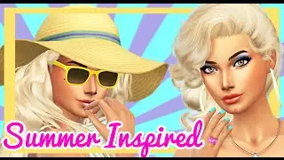 The Sims 4: Summer Inspired Create A Sim (CAS) Collab // LaurenPlays
